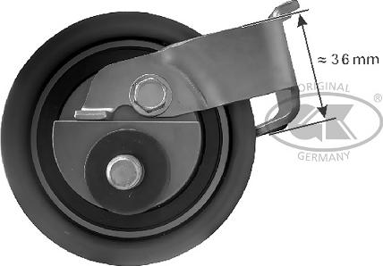 GK 641084 - Tensioner Pulley, timing belt www.autospares.lv