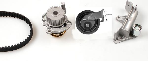 GK K980131E - Water Pump & Timing Belt Set www.autospares.lv