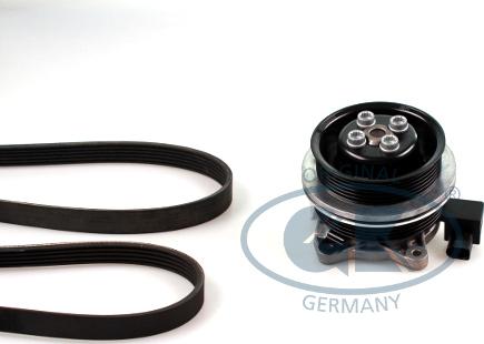 GK K980317B - Water Pump + V-Ribbed Belt Set www.autospares.lv