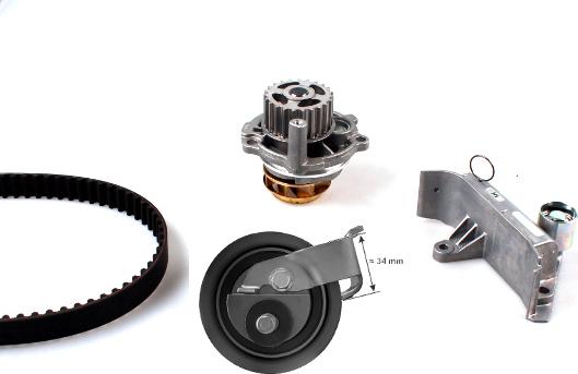 GK K980260I - Water Pump & Timing Belt Set www.autospares.lv