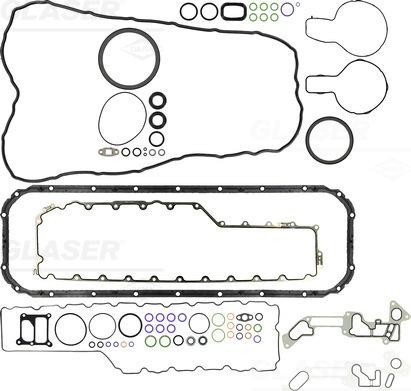 Glaser B37166-01 - Blīvju komplekts, Motora bloks www.autospares.lv