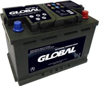 GLOBAL GR080AGM - Starter Battery www.autospares.lv