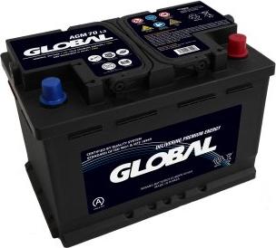 GLOBAL GR070AGM - Startera akumulatoru baterija www.autospares.lv