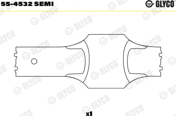 Glyco 55-4532 SEMI - Bukse, Klanis www.autospares.lv