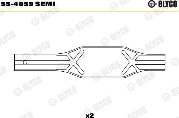 Glyco 55-4059 SEMI - Bukse, Klanis www.autospares.lv