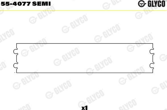 Glyco 55-4077 SEMI - Bukse, Klanis www.autospares.lv