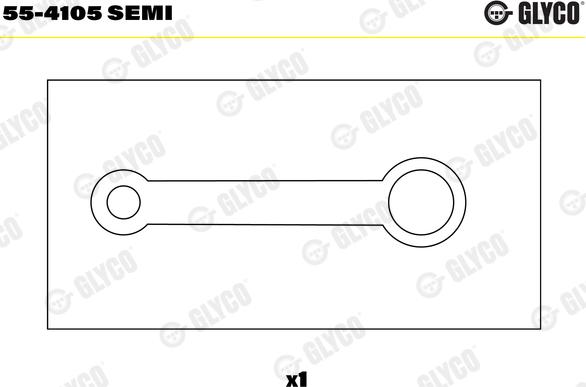 Glyco 55-4105 SEMI - Bukse, Klanis www.autospares.lv