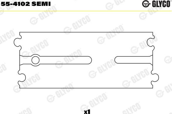 Glyco 55-4102 SEMI - Bukse, Klanis www.autospares.lv