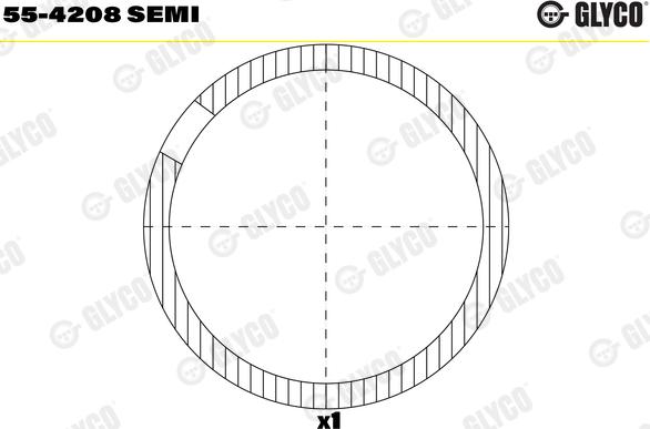 Glyco 55-4208 SEMI - Bukse, Klanis www.autospares.lv