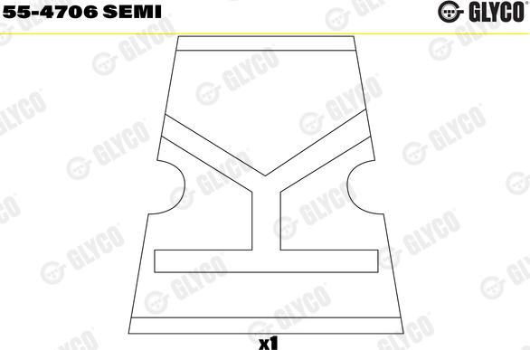 Glyco 55-4706 SEMI - Bukse, Klanis www.autospares.lv