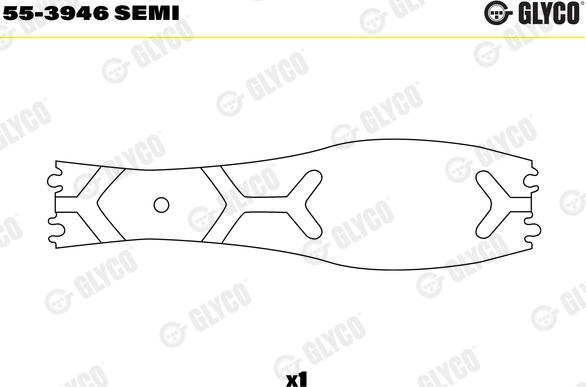 Glyco 55-3946 SEMI - Bukse, Klanis www.autospares.lv