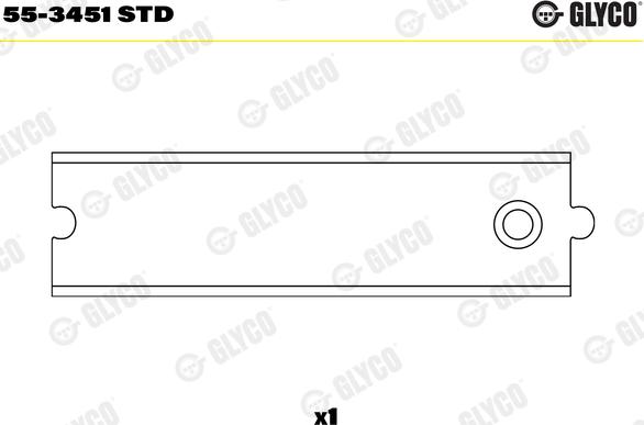 Glyco 55-3451 STD - Bukse, Klanis www.autospares.lv