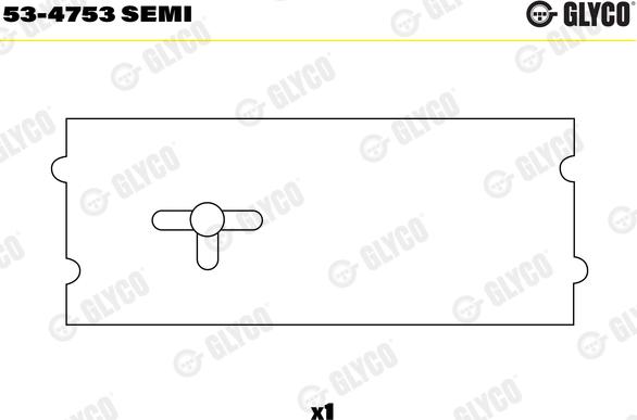 Glyco 53-4753 SEMI - Sadales vārpstas gultnis www.autospares.lv