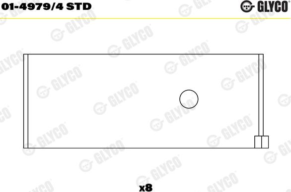 Glyco 01-4979/4 STD - Klaņa gultnis www.autospares.lv