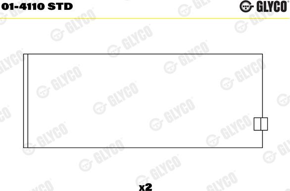 Glyco 01-4110 STD - Klaņa gultnis www.autospares.lv