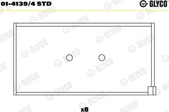 Glyco 01-4139/4 STD - Klaņa gultnis www.autospares.lv