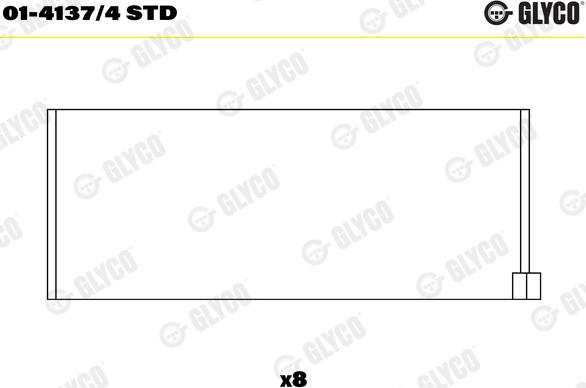 Glyco 01-4137/4 STD - Klaņa gultnis www.autospares.lv