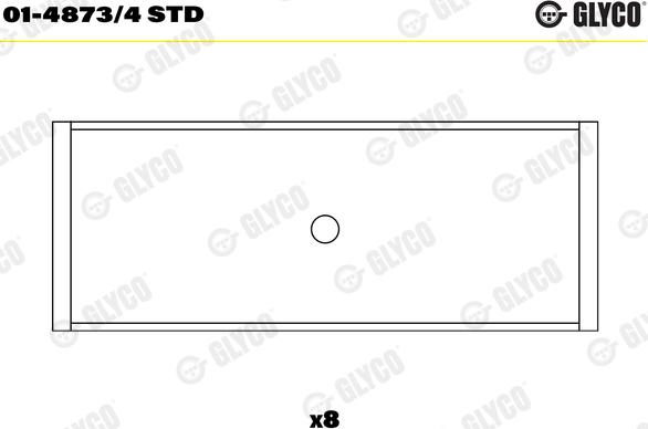 Glyco 01-4873/4 STD - Klaņa gultnis www.autospares.lv