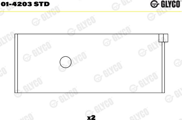 Glyco 01-4203 STD - Klaņa gultnis www.autospares.lv