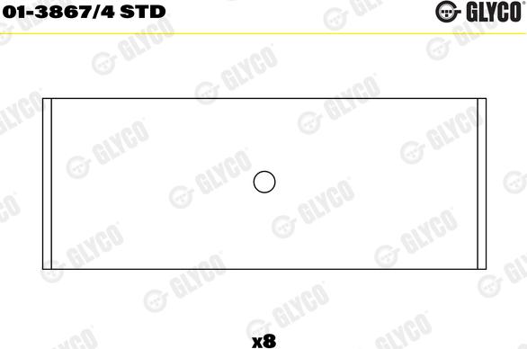 Glyco 01-3867/4 STD - Klaņa gultnis www.autospares.lv