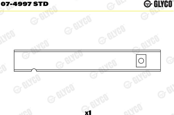 Glyco 07-4997 STD - Bukse, Rokera svira www.autospares.lv