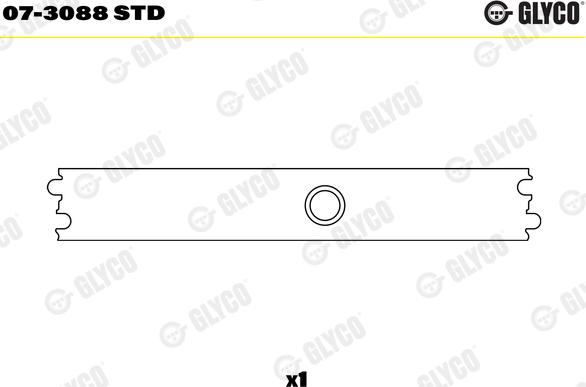 Glyco 07-3088 STD - Bukse, Rokera svira www.autospares.lv