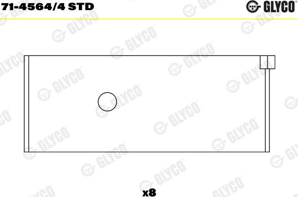 Glyco 71-4564/4 STD - Klaņa gultnis www.autospares.lv