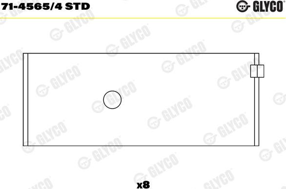 Glyco 71-4565/4 STD - Klaņa gultnis www.autospares.lv