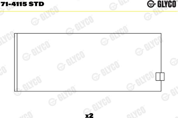 Glyco 71-4115 STD - Klaņa gultnis www.autospares.lv