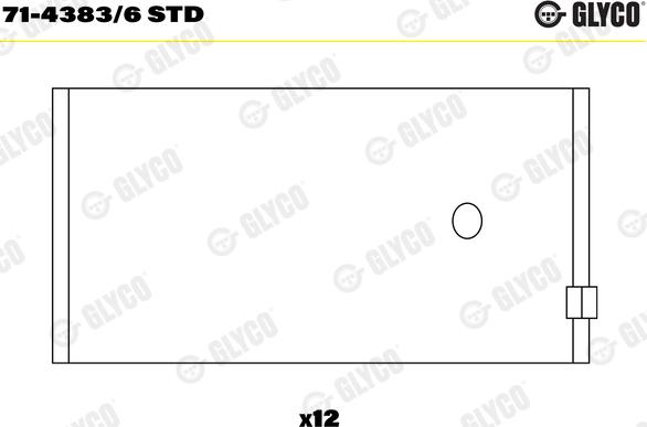 Glyco 71-4383/6 STD - Klaņa gultnis www.autospares.lv