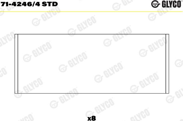 Glyco 71-4246/4 STD - Klaņa gultnis www.autospares.lv