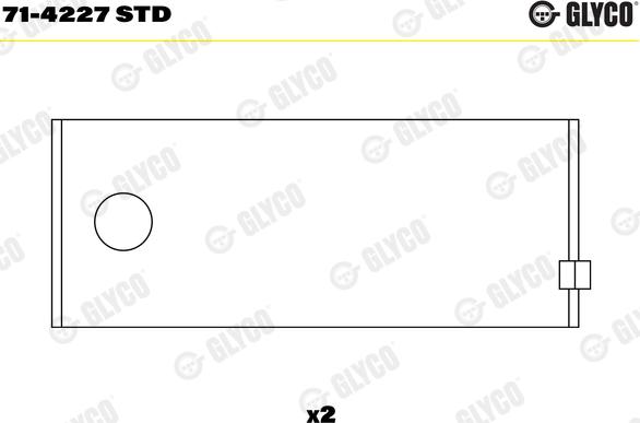 Glyco 71-4227 STD - Klaņa gultnis www.autospares.lv