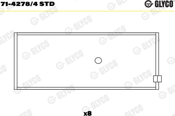 Glyco 71-4278/4 STD - Klaņa gultnis www.autospares.lv