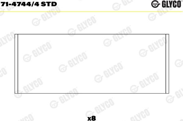 Glyco 71-4744/4 STD - Klaņa gultnis www.autospares.lv