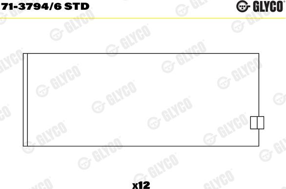 Glyco 71-3794/6 STD - Klaņa gultnis www.autospares.lv