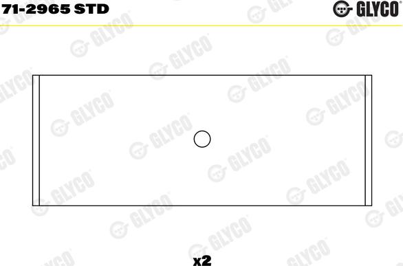 Glyco 71-2965 STD - Klaņa gultnis www.autospares.lv