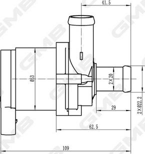 GMB GEW-VW002 - Papildus ūdenssūknis www.autospares.lv