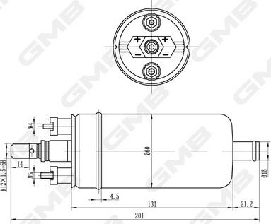 GMB GFPS-039A - Degvielas sūkņa modulis www.autospares.lv