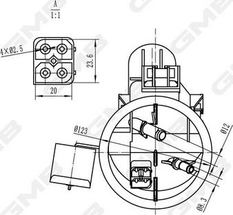 GMB GFPS-133A - Degvielas sūkņa modulis www.autospares.lv