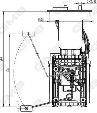 GMB GFPS-124A - Degvielas sūkņa modulis www.autospares.lv