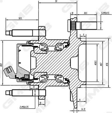 GMB GH34990A - Riteņa rumba www.autospares.lv