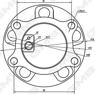 GMB GH34950A - Riteņa rumba www.autospares.lv