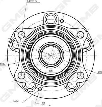 GMB GH34870 - Riteņa rumba www.autospares.lv