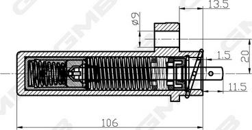 GMB GHAT-111 - Mierinātājs, Zobsiksna www.autospares.lv