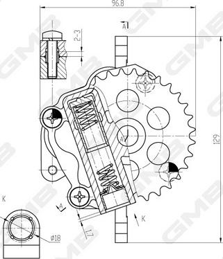 GMB GOAS-97A - Eļļas sūknis autospares.lv