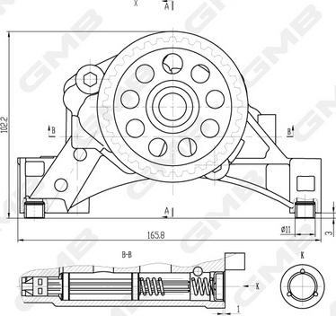 GMB GOAS-68A - Eļļas sūknis www.autospares.lv