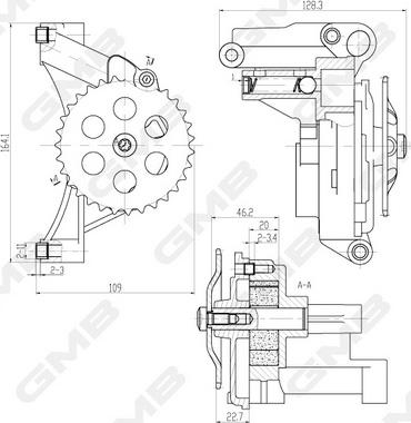 GMB GOAS-63A - Oil Pump www.autospares.lv