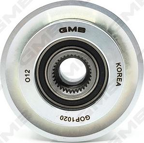 GMB GOP1020 - Piedziņas skriemelis, Ģenerators www.autospares.lv