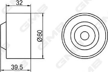 GMB GT10050 - Parazīt / Vadrullītis, Zobsiksna www.autospares.lv