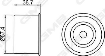 GMB GT10110 - Parazīt / Vadrullītis, Zobsiksna www.autospares.lv